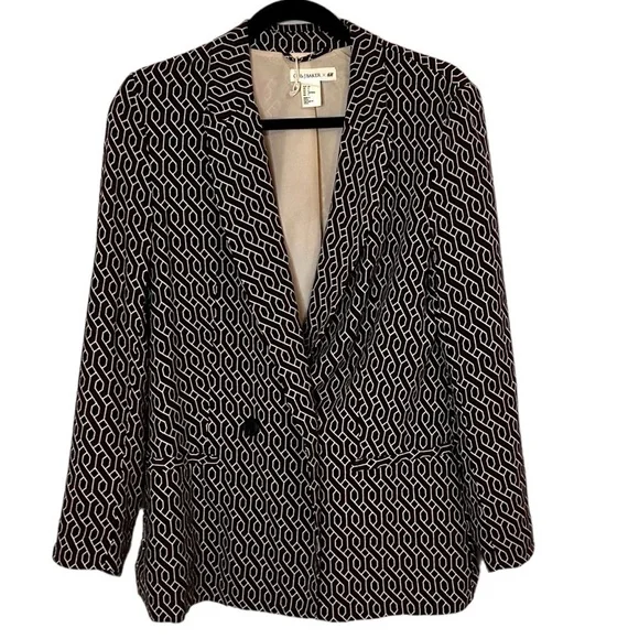 GP & J Baker H&M Collection Red Patterned Blazer - Picture 8 of 16